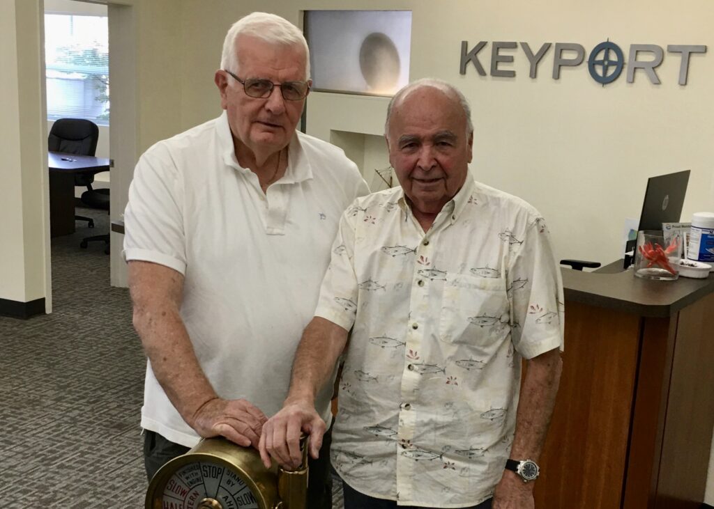 Darryl Pedersen and Jerry Tilley at Keyport LLC offices